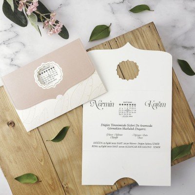 Düğün - Nişan Davetiyesi Eko Polen 40193